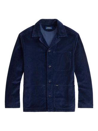 Polo Ralph Lauren corduroy collared long-sleeve overshirt - Blue