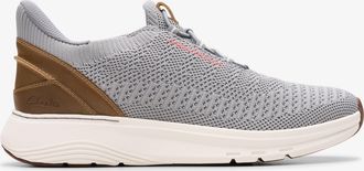 Clarks Motion Trek LO Grijze Brei Sneakers