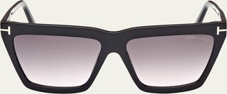 Tom Ford Eden Acetate Butterfly Sunglasses