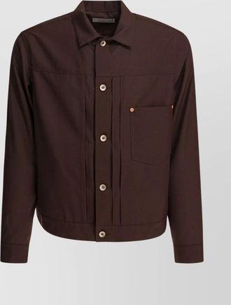 sacai tailored jacket with adjustable back strap