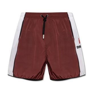 Dsquared2 Beachwear, male, Red, Size: XL Swim shorts