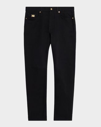 Versace Men & apos;s Slim-Fit Black Denim Jeans