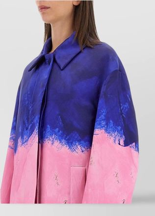 Dries Van Noten long oversize coat side pockets