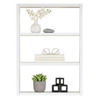 Dmora Estanter&iacute;a Albali, Estante, Estante De Pared, Estanter&iacute;as Multiusos, 43x9h60 Cm, Blanco, Con Embalaje Reforzado - Dmora
