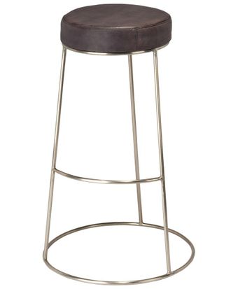 Jamie Young Co. Henry Round Leather Bar Stool