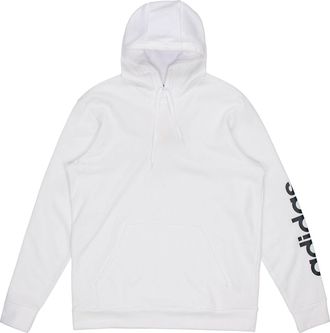 adidas Mens adidas Casual Hooded Fleece Lined Pullover White FL4833