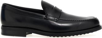 Tod's Black Slip On Loafers