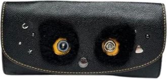 Coach Pre-owned Wallets, female, Black, Size: ONE SIZE Pre-owned Leather Wallet