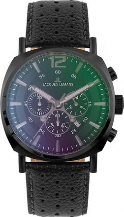 Jacques Lemans 1-1645N Mens Lugano Watch - Black - One Size
