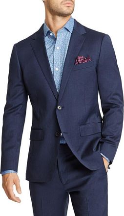 Bonobos Jetsetter Slim Fit Stretch Wool Suit Jacket in Navy at Nordstrom, Size 46 Regular