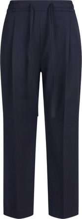 Jucca Rechte broek - Dames - Straight fit broeken - Blauw - L - Wol - Broeken