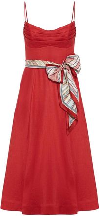 Zimmermann Rebellion Tuck Midi Dress