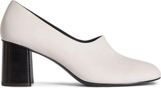 12 Storeez 70mm leather pumps - White
