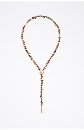 Bimba & Lola Matte Stones Necklace in Burnt Orange at Nordstrom