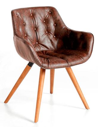 Angel Cerd&aacute; Design Stuhl Naxos mit Armlehnen