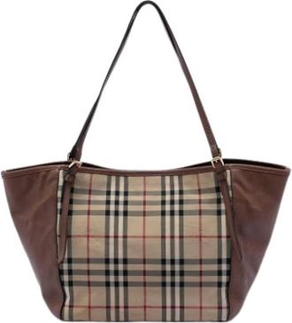 Burberry Pre-owned Tote Bags, female, Brown, Size: ONE SIZE Pre-owned Canterbury Tote