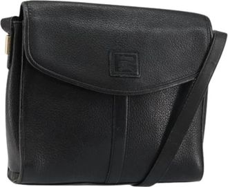 Burberry Pre-owned Shoulder Bag - Dames - Vintage Schoudertas - Zwart - ONE Size - Leer - Vintage