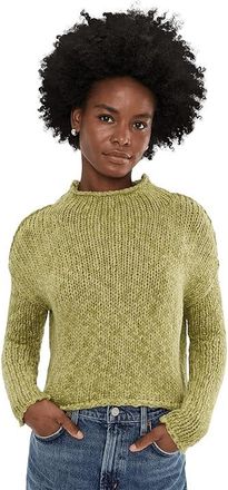 Free People Opal Sweater Womens Sweater Fresh Sprouts : LG (Womens 12-14), Acrylic/Cotton