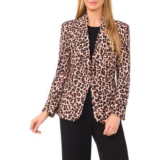 Ted Baker Leopard Print Blazer in Potting Soil at Nordstrom Rack, Size 12