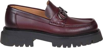 Ferragamo Calfskin Platform Mens Loafers