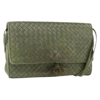 Bottega Veneta Pre-owned Cross Body Bags, female, Green, Size: ONE SIZE Pre-owned Vintage Shoulder Bag