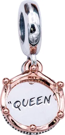 Pandora Crown Sterling Silver And Pandora Rose Dangle