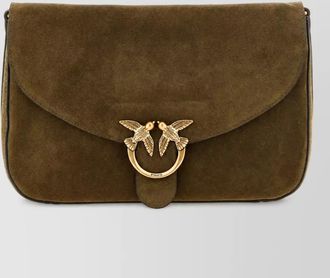Pinko love bag medium leather clutch bag