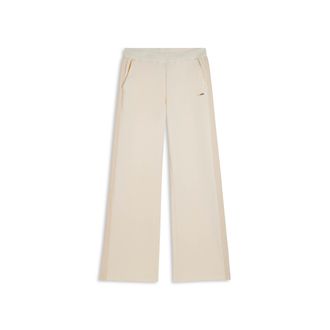 Freddy Pantaloni wide leg in felpa garzata e inserti a trecce