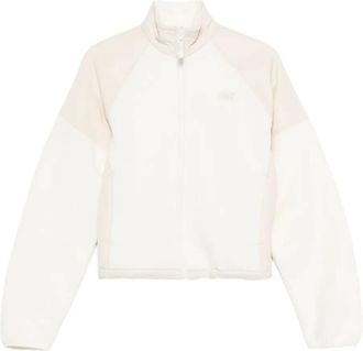 New Balance panelled zip jacket - women - Recycled Polyester - M - White