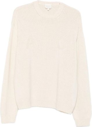 A.P.C. A. p.c. Logo-intarsia Ribbed-knit Sweater