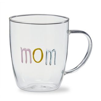 Tag Everyday Mom Borosilicate Glass Mug Multi 20 oz 5.31x3.66x4.33 in in Multicolored at Nordstrom