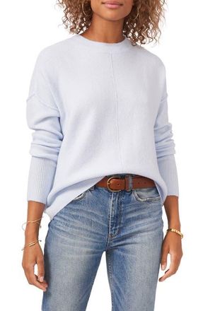 Vince Camuto Exposed Seam Crewneck Sweater in Frozen at Nordstrom, Size Xx-Small