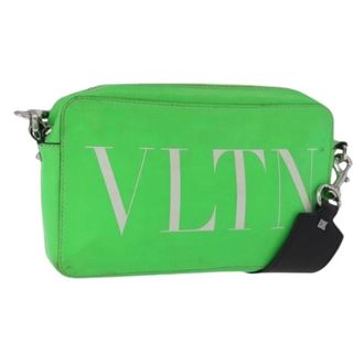 Valentino Pre-owned Vintage Crossbody Bag - Dames - Pre-owned - Groen - Maat: ONE Size Leer