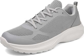 Generic 2026 Running Shoes Mens Breathable Lightweight Athletic Walking Sneakers Slip Comfortable Casual Gym Fitness Training Shoe with Mesh Upper (Light Gray