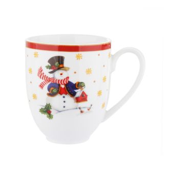 KASANOVA Tazza mug Pupazzo di neve in porcellana, 300 ml