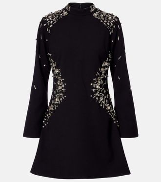 SIMKHAI Carla embellished cr&ecirc;pe minidress