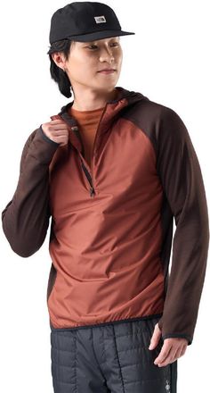 Smartwool Mens Smartloft Half-Zip Hoodie Brown XXL