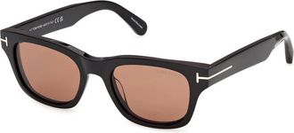 Tom Ford Caleb-02 Zonnebril - Heren - Zonnebrillen - Zwart - 50 MM - Accessoires