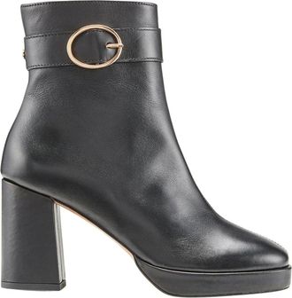 Cosmoparis Schoenen, Dames, Zwart, 40 EU, Leer, Gekraakt Zwart Haklaarsje PIA