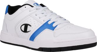Champion Mens 3 on 3 Court Lo Sneaker, White/Blue/Black, 9 UK