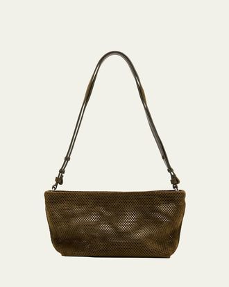 Proenza Schouler Bond Perforated Suede Shoulder Bag