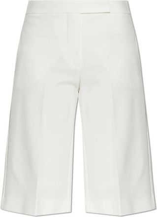 Max Mara Arcella Shorts - Dames - Korte Broeken - Wit - 3XS - Leer - Korte Broeken