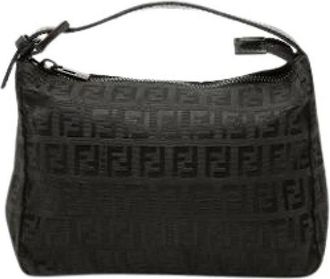 Fendi Pre-owned Mini Bag - Dames - Vintage Mini Tas - Zwart - ONE Size - Leer - Vintage