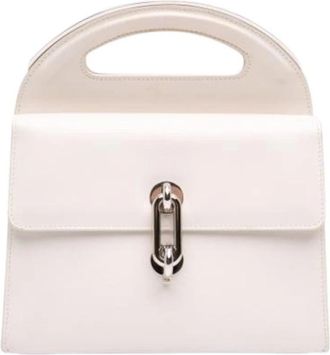 Balenciaga Pre-owned Vintage Flap Handbag - Dames - Vintage Handtas - Wit - ONE Size - Leer - Vintage
