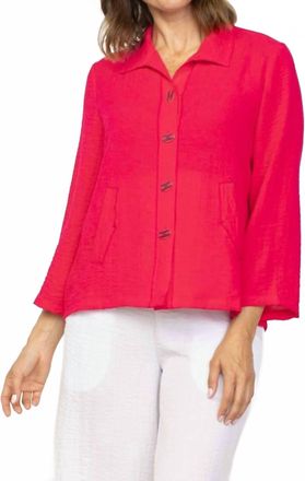 Habitat Express Travel Pleat Jacket - Plus In Ruby