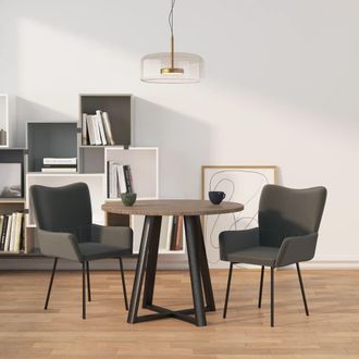 vidaXL Vidaxl - Sillas De Comedor 2 Unidades Terciopelo Gris Oscuro