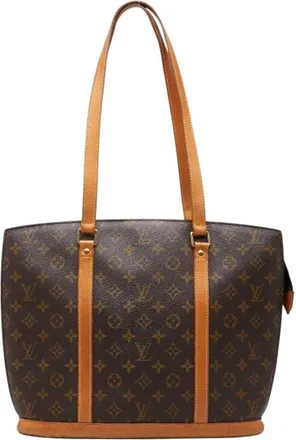 Louis Vuitton Brown Pvc Leather Shoulder Bag Tote Bag (Pre-Owned)