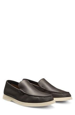 BOSS Sienne Moc Toe Slip-On Sneaker in Dark Brown at Nordstrom, Size 13Us
