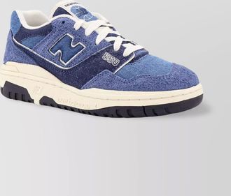 New Balance denim and suede low-top sneakers