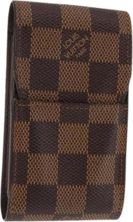 Louis Vuitton Pre-owned Accessories, female, Brown, Size: ONE SIZE Pre-owned Canvas Pouch
